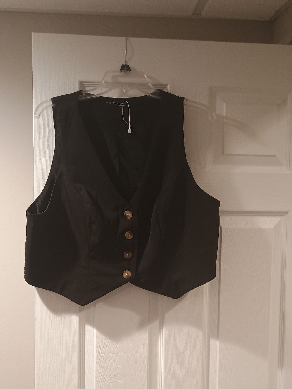 NWOT Tailored Black Women's Vest
